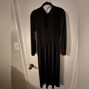Zara Black Long Sleeve Dress